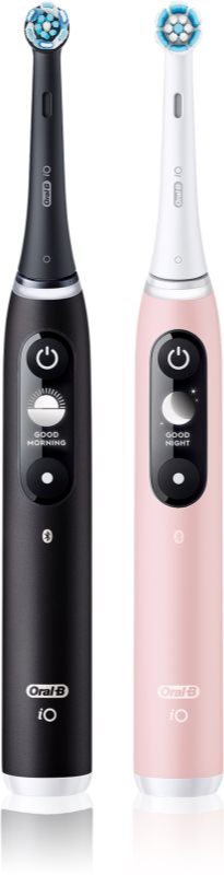 Oral-B iO6 periuta de dinti electrica DUO Black & Pink Sand 2 buc