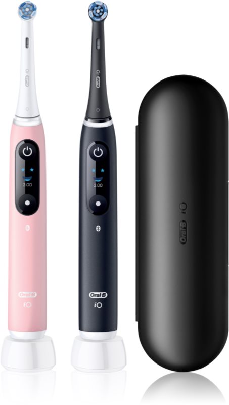 Oral-B iO6 Connected Coach periuta de dinti electrica cu sac pachet duo 2 buc