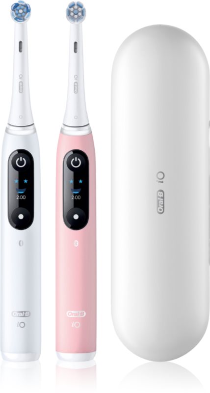 Oral-B iO6 Connected Coach periuta de dinti electrica cu sac pachet duo 2 buc