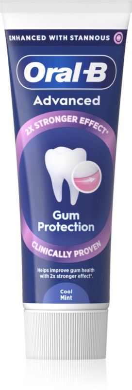 Oral-B Advanced Gum Protection pastă de dinți pentru dinti sanatosi si gingii sanatoase Cool Mint 75 ml