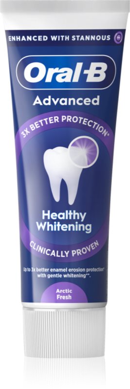 Oral-B Advanced Healthy Whitening pasta de dinti cu efect de albire și calmare Arctic Fresh 75 ml