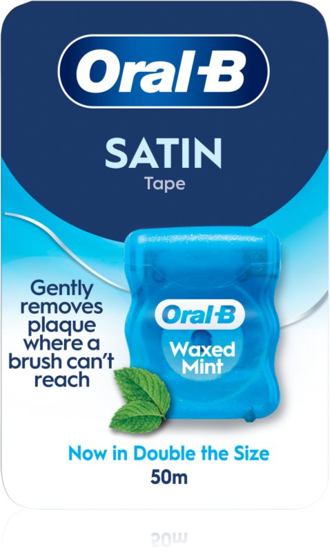 Oral-B Satin Tape Waxed Mint ata dentara mentă 50 m