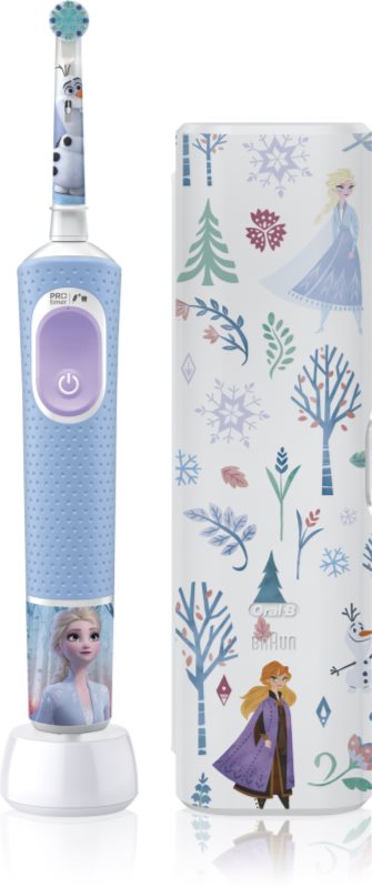 Oral-B PRO Kids 3+ Frozen periuta de dinti electrica cu sac pentru copii Frozen 1 buc