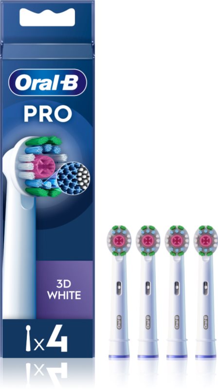 Oral-B PRO 3D White capete de schimb pentru periuta de dinti 4 buc