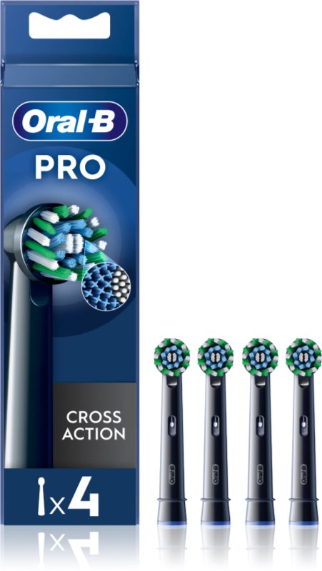 Oral-B PRO Cross Action capete de schimb pentru periuta de dinti Black 4 buc