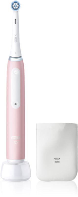 Oral-B iO Sensi Clean periuta de dinti electrica cu etui pentru încărcător Blush Pink 1 buc