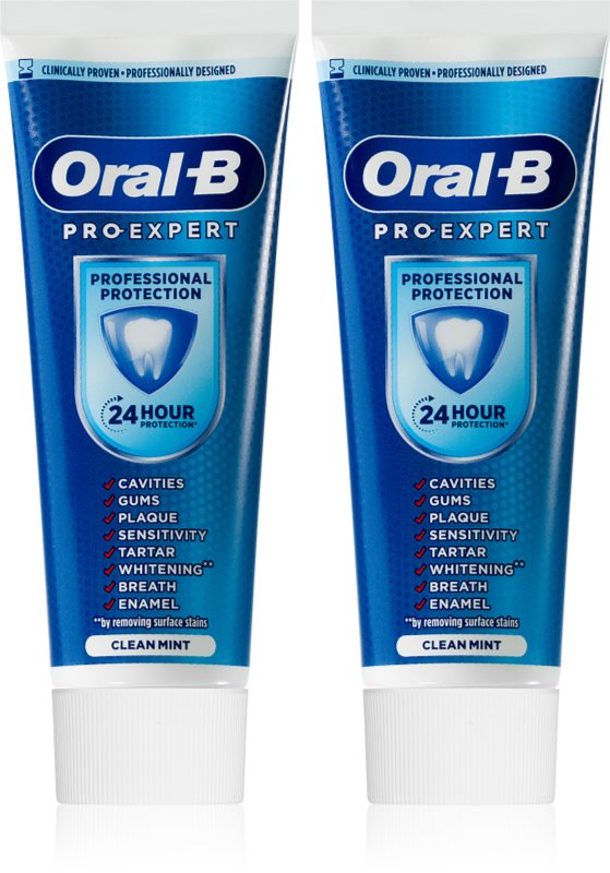 Oral-B Pro Expert Professional Protection pastă de dinți pentru protecția gingiilor 2x75 ml