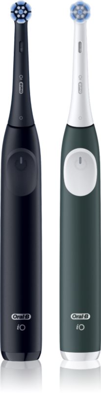 Oral-B iO2 periuta de dinti electrica pachet duo Matt Black & Forest Green 1 buc