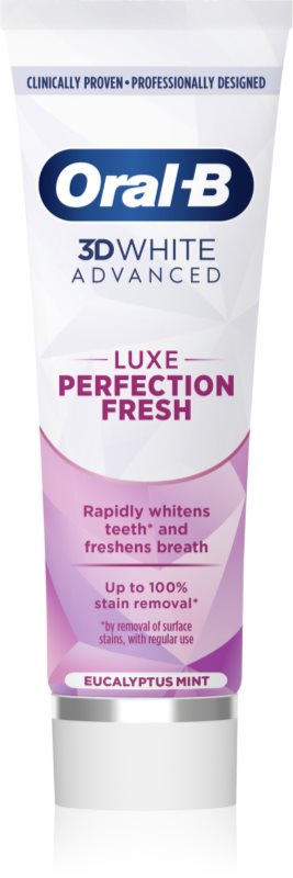 Oral-B 3D White Luxe Perfection Fresh pasta de dinti pentru albire Eucalyptus Mint 75 ml