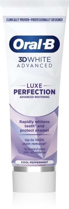 Oral-B 3D White Luxe Perfection pasta de dinti pentru albire Cool Peppermint 75 ml