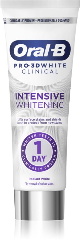 Oral-B Pro-3D White Intensive Whitening pasta intensa de albire a dintilor Radiant White 75 ml