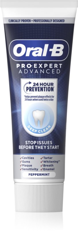 Oral-B Pro-Expert Advanced Deep Clean pastă de dinți curățare profundă Peppermint 75 ml