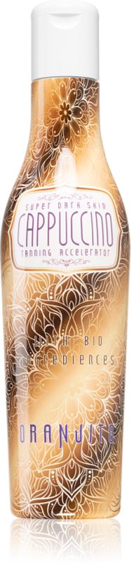 Oranjito Super Dark Skin Cappuccino loțiune pentru bronzat la solar, cu componente bio și accelerator de bronzare 200 ml
