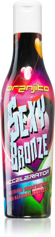Oranjito Sexy Bronze Accelerator loțiune pentru bronzat la solar, cu componente bio și accelerator de bronzare unisex 200 ml