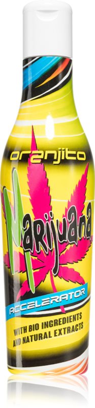 Oranjito Marijuana loțiune pentru bronzat la solar, cu componente bio și accelerator de bronzare 200 ml