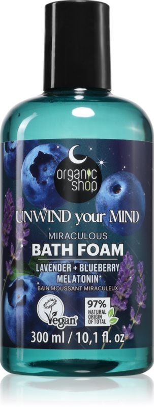 Organic Shop Unwind Your Mind spumă de baie anti-stres 300 ml