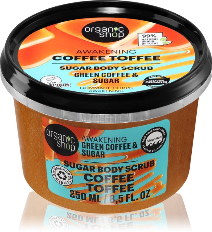 Organic Shop Coffee Toffee exfoliant pentru corp cu efect revigorant 250 ml