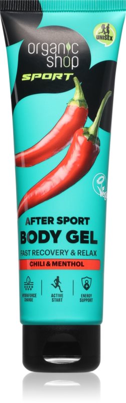 Organic Shop Sport Chili & Menthol gel de corp pentru mușchi obosiți 75 ml