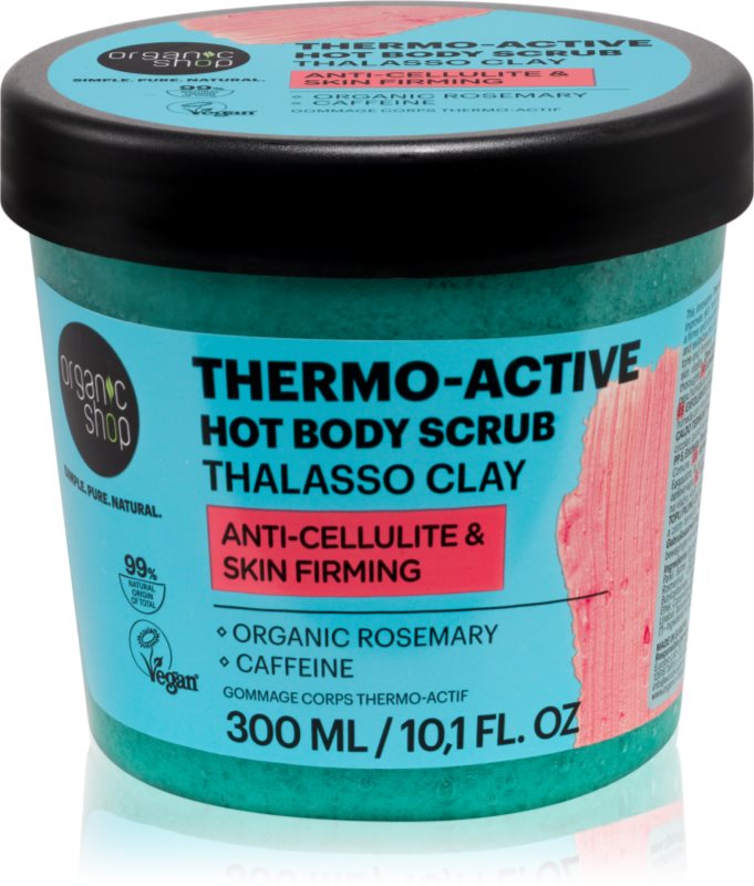 Organic Shop Thalasso Thermo-Active exfoliant cald cu argila 300 ml