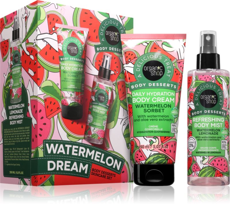 Organic Shop Watermelon Dream Body Desserts Skincare Set set cadou pentru corp