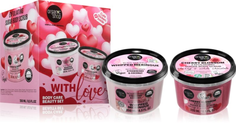 Organic Shop With Love Body Care Beauty Set set cadou pentru corp