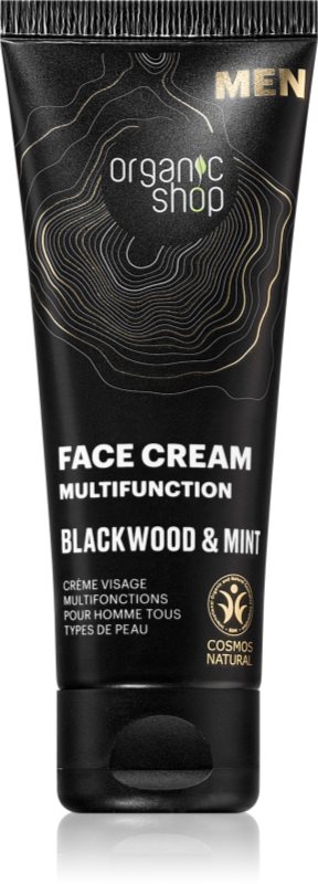 Organic Shop Men Blackwood & Mint cremă multifuncțională faciale pentru bărbați 75 ml