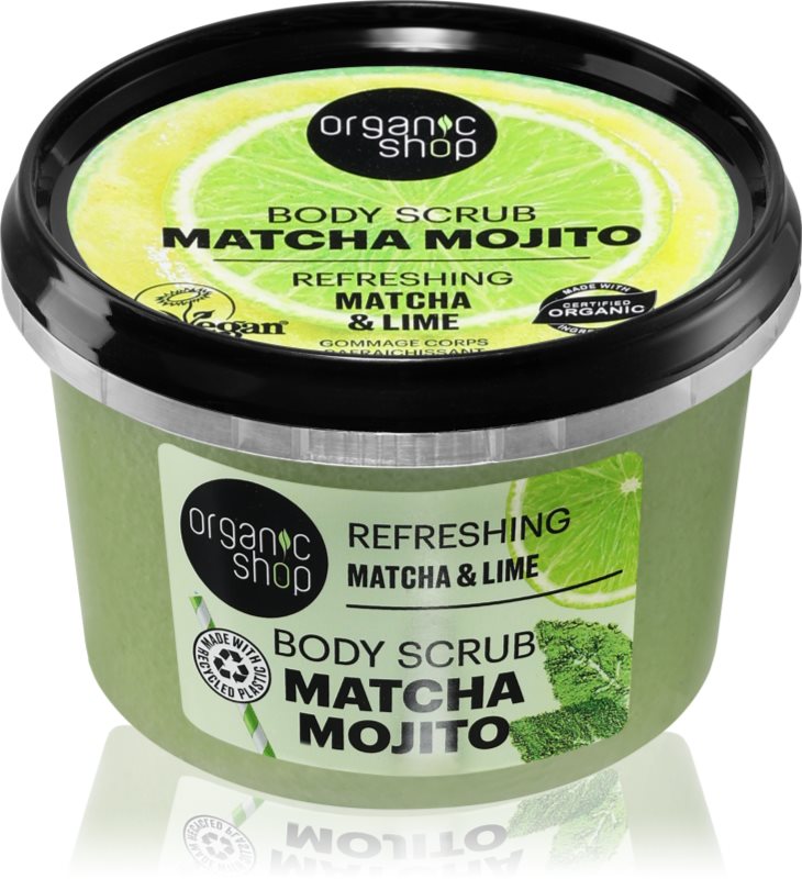 Organic Shop Matcha Mojito peeling pentru corp cu efect revigorant 250 ml