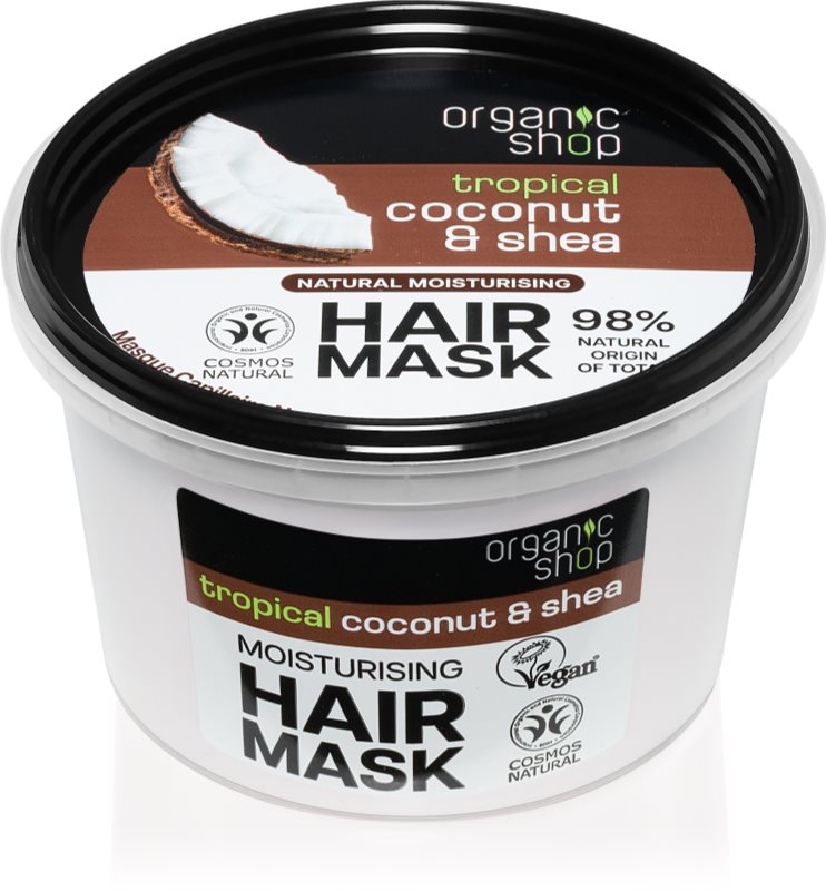 Organic Shop Natural Coconut & Shea crema intensiva de noapte cu efect de hidratare 250 ml