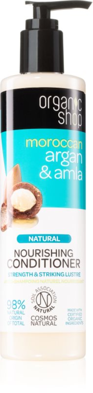 Organic Shop Natural Moroccan Argan & Amla balsam hranitor pentru par vopsit si deteriorat 280 ml