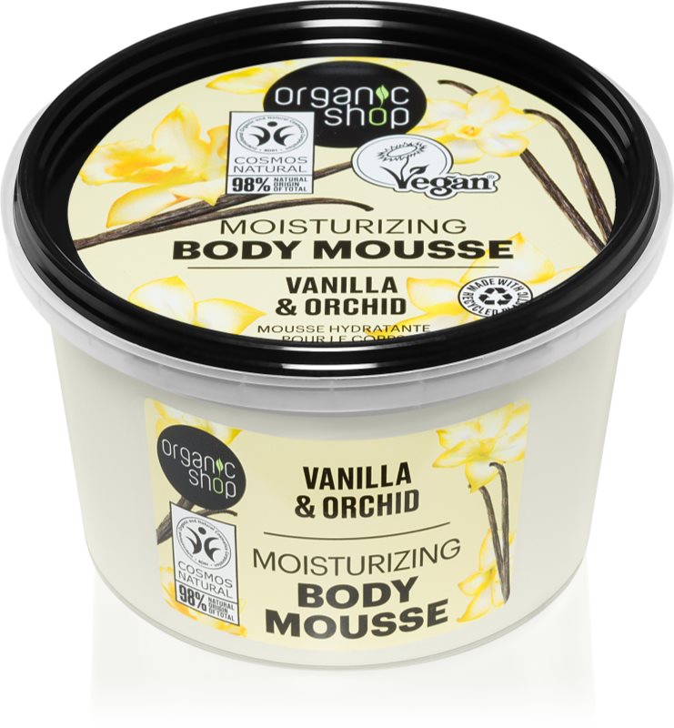 Organic Shop Vanilla & Orchid spuma de corp cu vanilie 250 ml