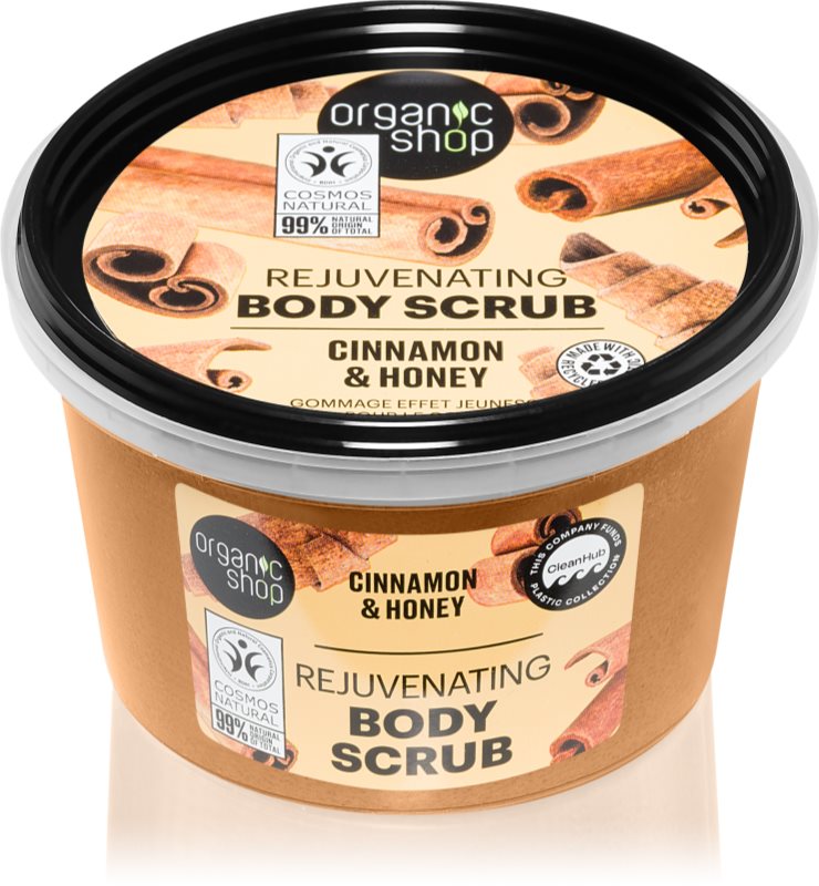 Organic Shop Cinnamon & Honey exfoliant delicat pentru corp 250 ml