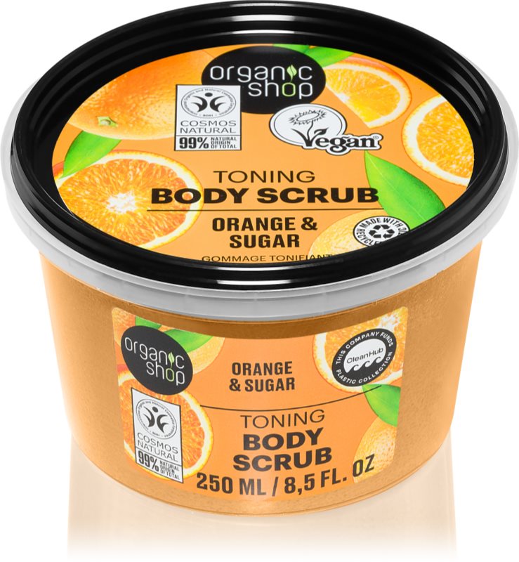 Organic Shop Orange & Sugar exfoliant tonifiant pentru corp 250 ml