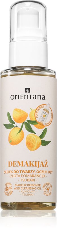 Orientana Golden Orange Face & Eyes ulei de curățare blând 150 ml
