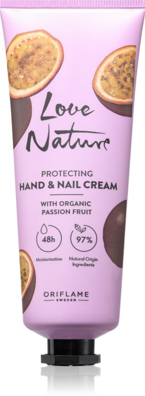 Oriflame Love Nature Organic Passion Fruit crema protectoare pentru maini 75 ml