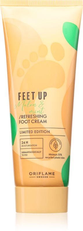 Oriflame Feet Up Melon & Mint cremă revigorantă pentru picioare 75 ml