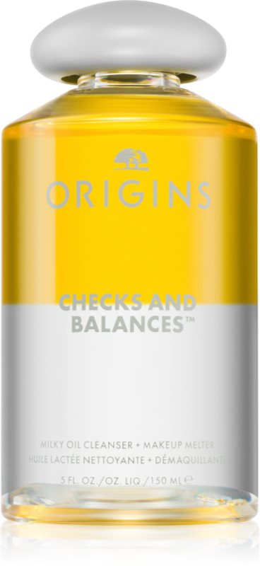 Origins Checks and Balances™ Milky Oil Cleanser + Makeup Melter ulei pentru indepartarea machiajului Ulei de curățare 150 ml