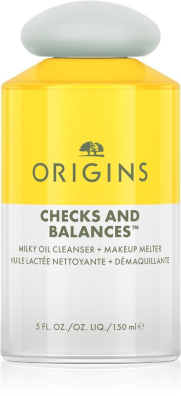 Origins Checks and Balances™ Milky Oil Cleanser + Makeup Melter ulei pentru indepartarea machiajului Ulei de curățare 150 ml