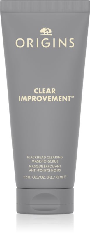 Origins Clear Improvement® Blackhead Clearing Mask-To-Scrub mască pentru curățarea porilor, împotriva punctelor negre 75 ml