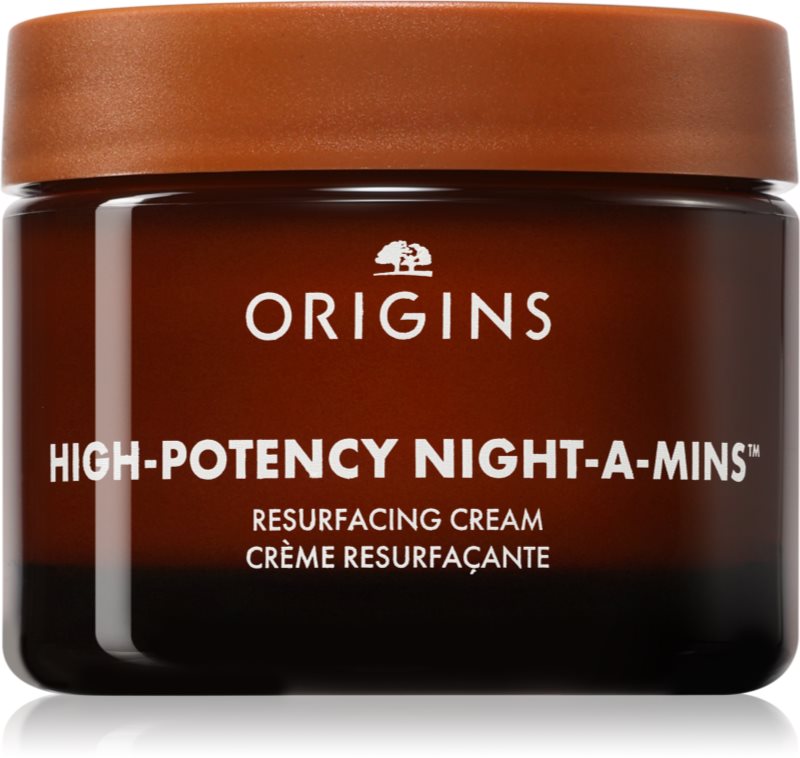 Origins High-Potency Night-A-Mins™ Resurfacing Cream With Fruit-Derived AHAs crema hidratanta de noapte pentru strălucirea și netezirea pielii 50 ml