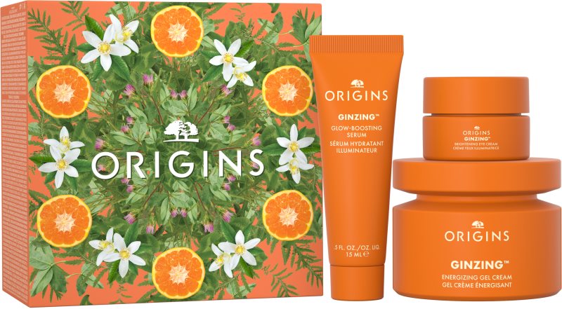 Origins The Glow Boosting Collection Ginzing Set set cadou pentru o piele mai luminoasa
