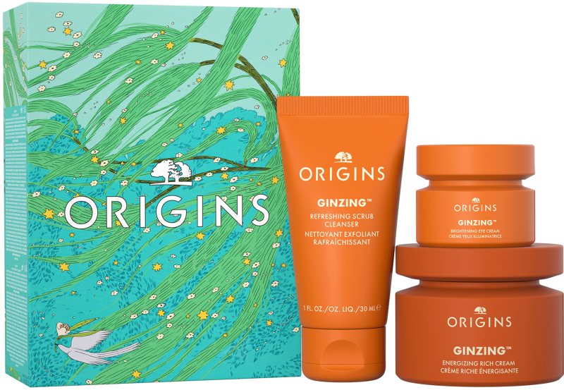 Origins GinZing™ Glowing Essentials set cadou pentru tenul uscat