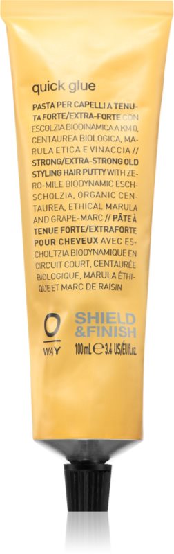 Oway Shield & Finish Quick Glue gel modelator pentru coafura pentru păr 100 ml