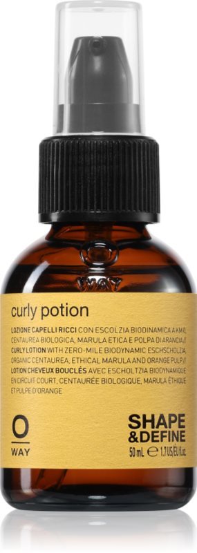Oway Shape & Define Curly Potion ingrijirea coafurii pentru par ondulat si cret 50 ml