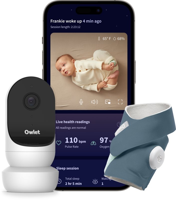Owlet Dream Duo Dream Sock & Cam 2 set pentru bebeluși Bedtime Blue 1 buc