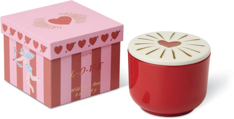 Paddywax Charmed Wild Fig & Rose lumânare parfumată cu capac 226 g