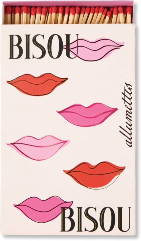Paddywax Large Rectangle Matches Bisou Bisou chibrituri 120 buc