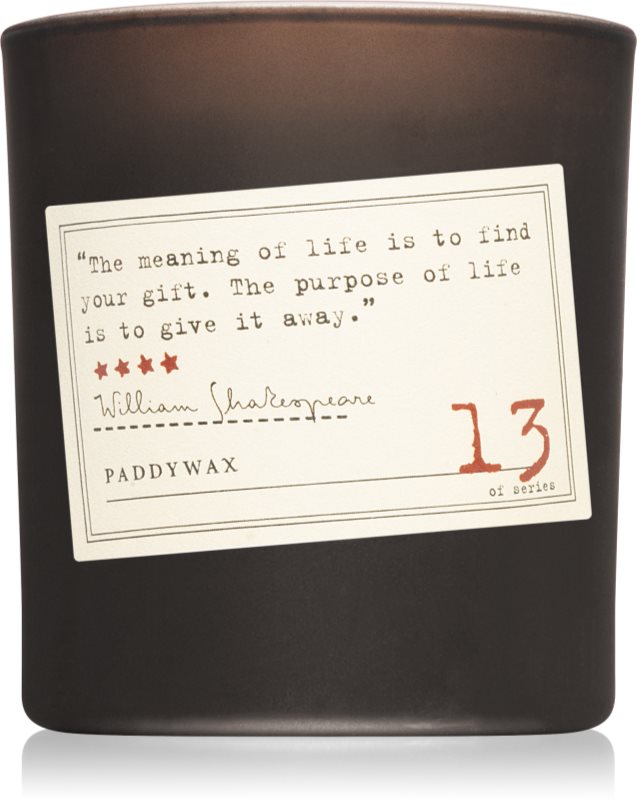 Paddywax Library William Shakespeare lumânare parfumată 184 g