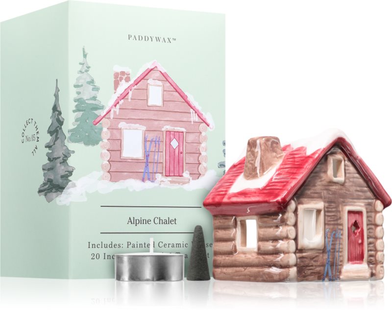 Paddywax Ceramic Houses Alpine Chalet set cadou