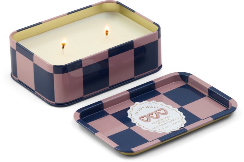 Paddywax A Dopo Hearts lumânare parfumată în placă Rosewood Vanilla 184 g