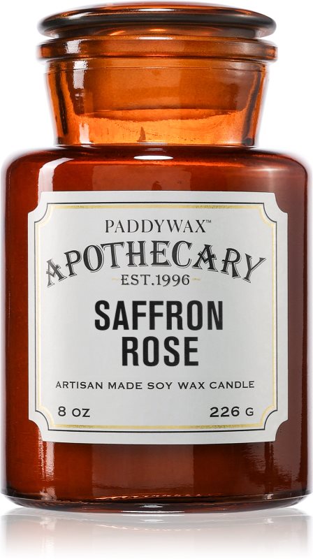 Paddywax Apothecary Saffron Rose lumânare parfumată 226 g